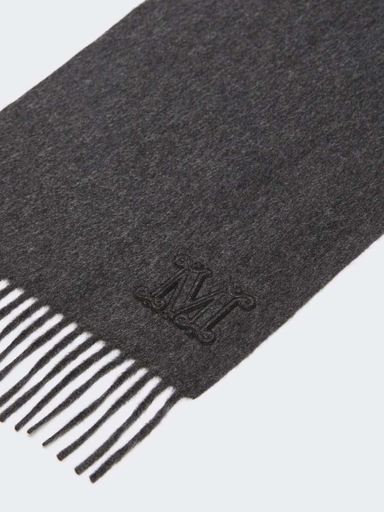 Stola aus Kaschmir mit Monogramm-Stickerei - DUNKELGRAU - Max Mara - 2
