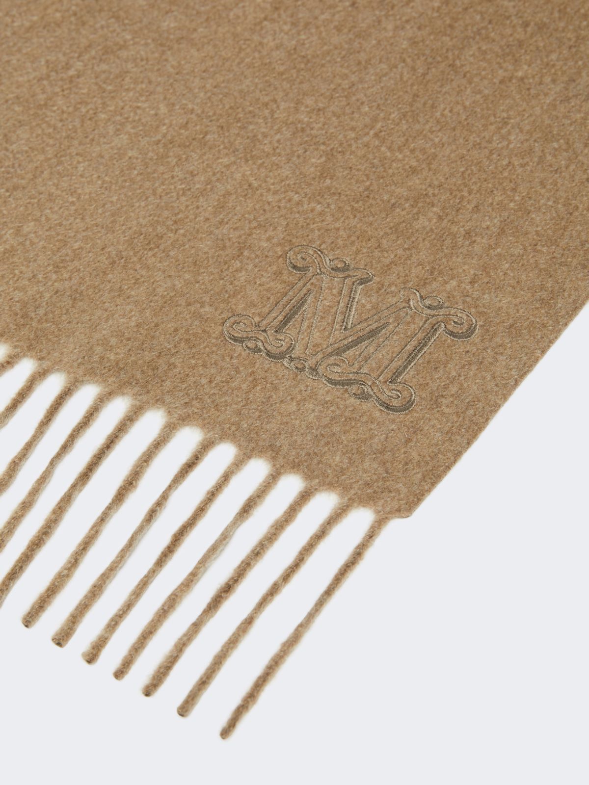 Stola aus Kaschmir mit Monogramm-Stickerei - BEIGE - Max Mara - 2