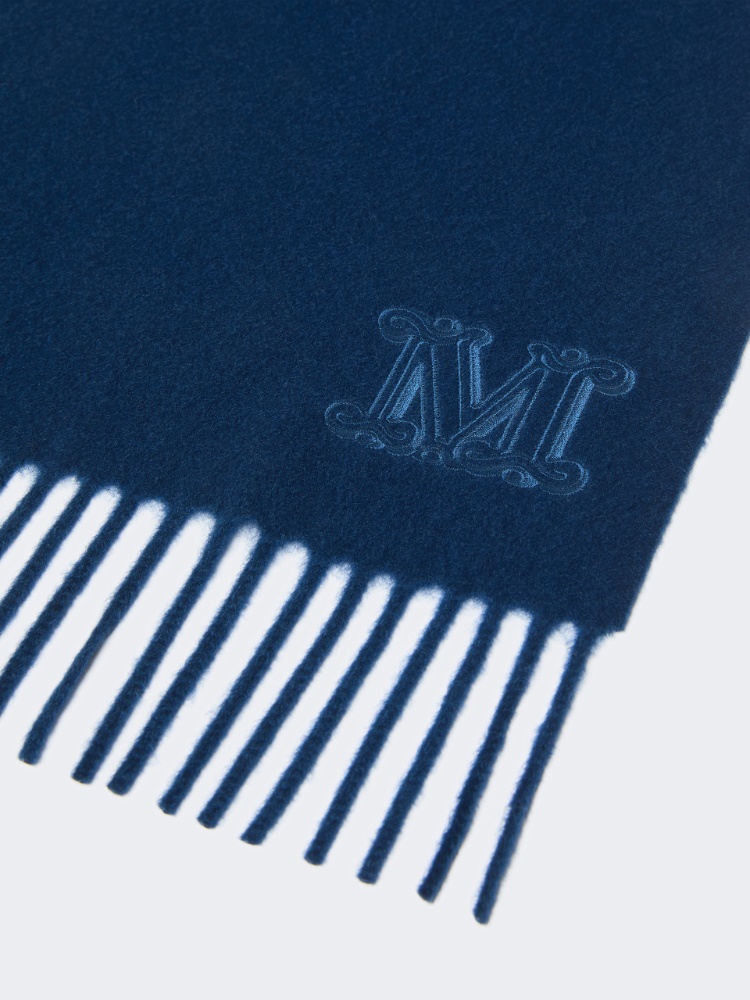 Cashmere stole with Monogram embroidery - LIGHT BLUE - Max Mara - 2