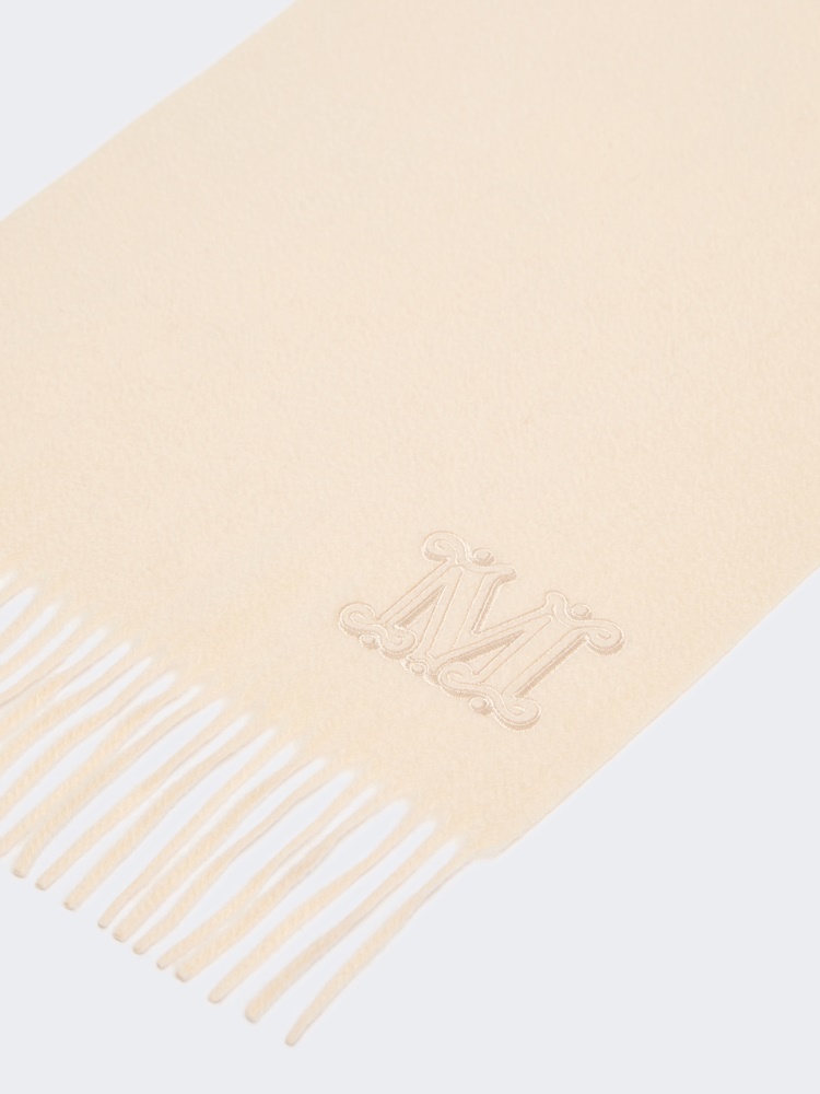 Stola aus Kaschmir mit Monogramm-Stickerei - ELFENBEINFARBEN - Max Mara - 2