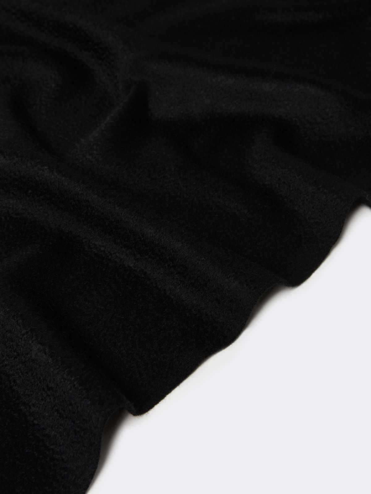 Cashmere logo stole - BLACK - 3