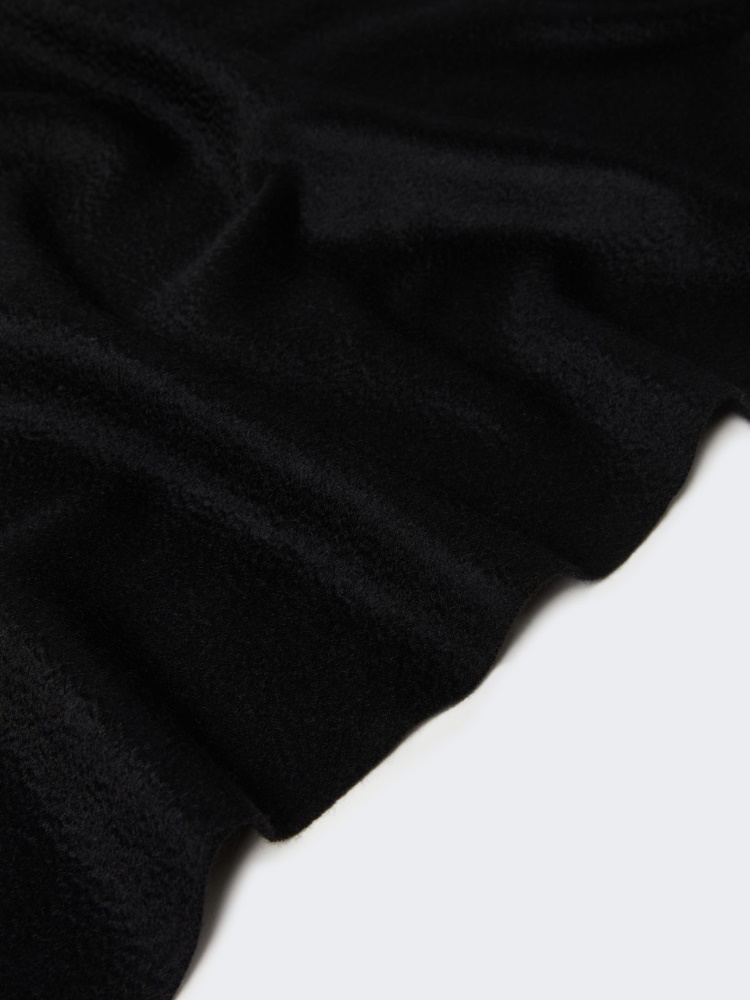 Cashmere logo stole - BLACK - 3