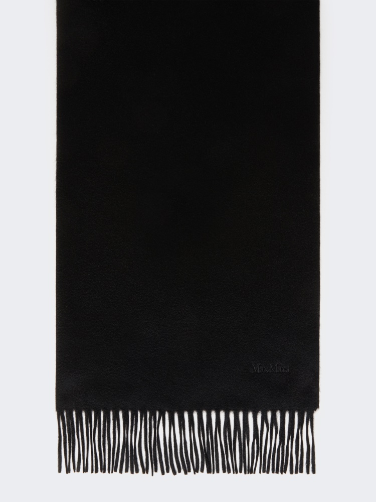 Cashmere logo stole - BLACK