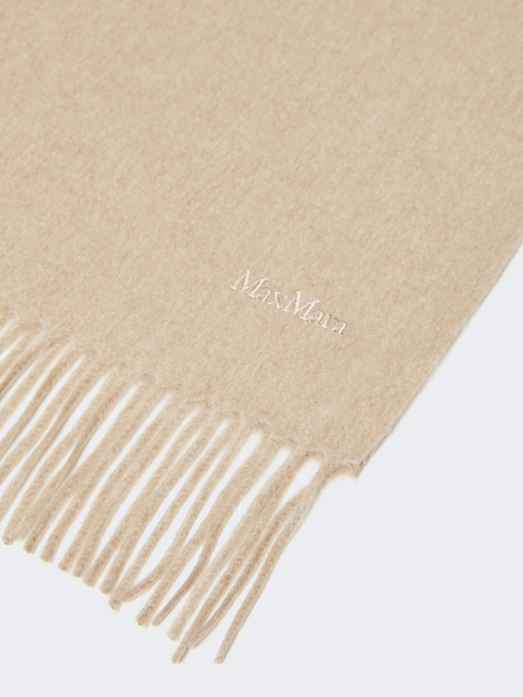 Cashmere logo stole - BEIGE - 2