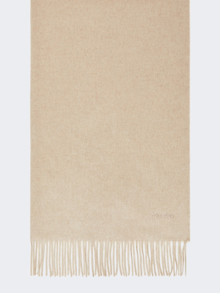 Cashmere logo stole - BEIGE