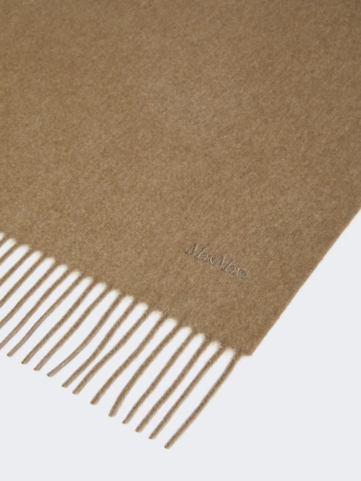 Stola aus Kaschmir mit Logo - BEIGE - Max Mara - 2