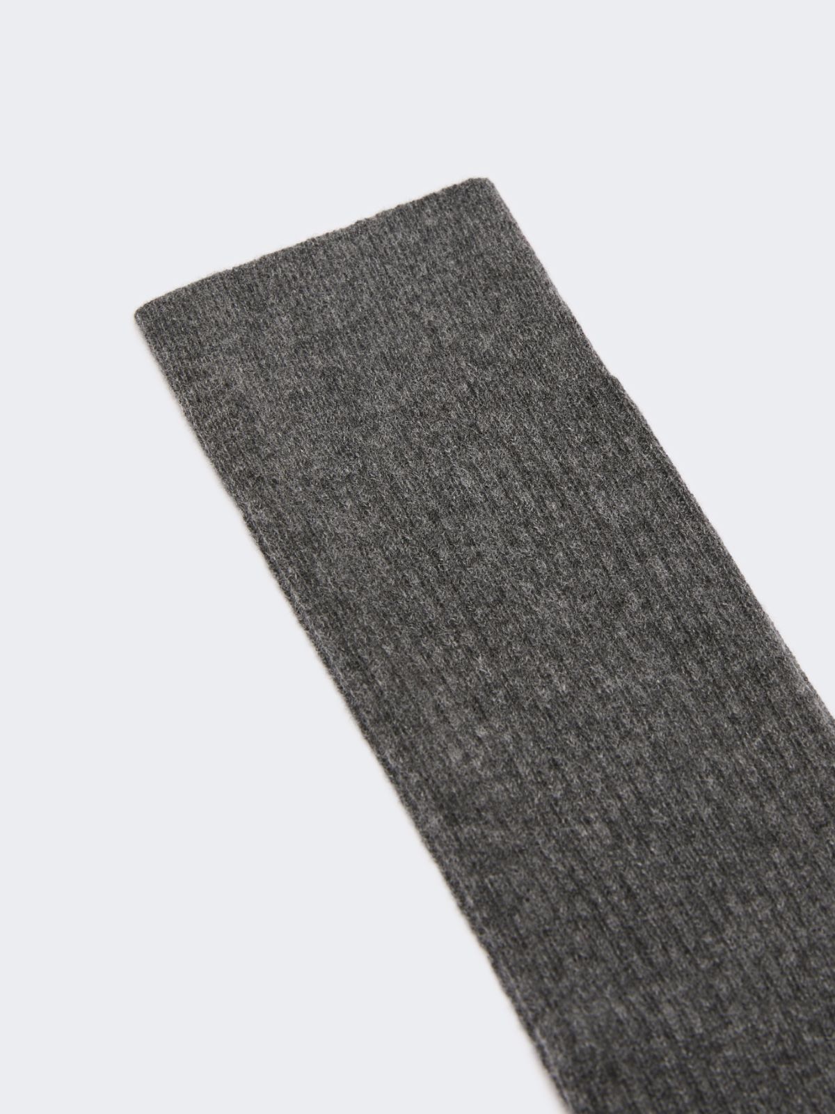 Gerippte Socken aus Kaschmir - DUNKELGRAU - Max Mara - 2