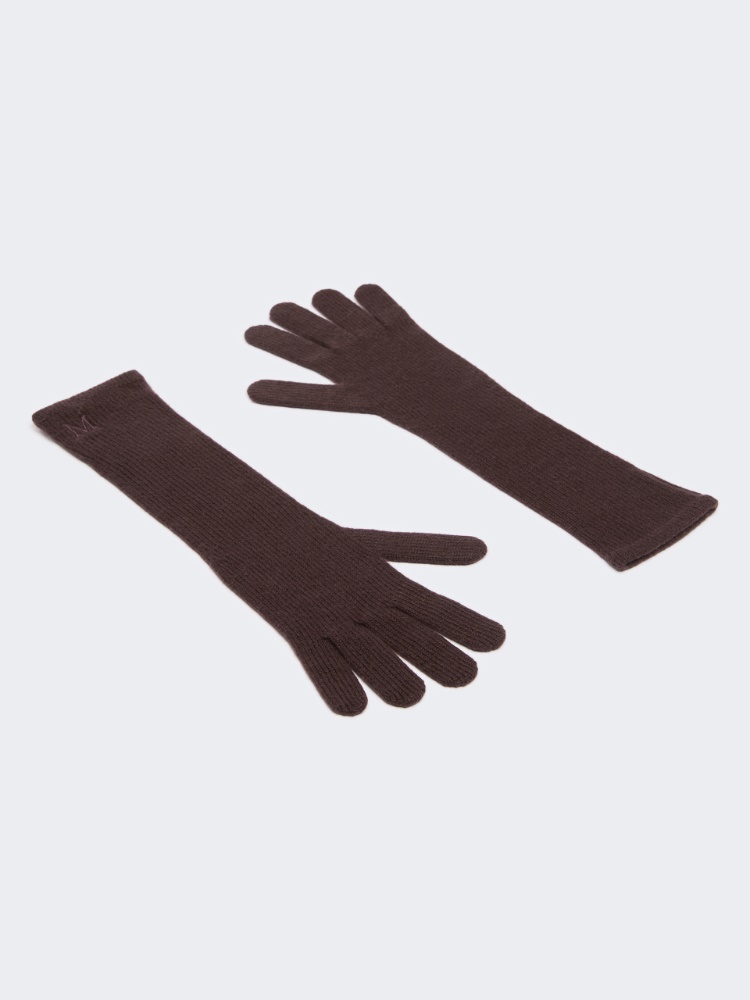 Long cashmere gloves - BROWN - Max Mara - 2