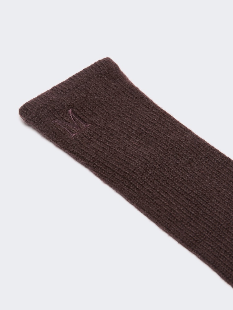 Long cashmere gloves - BROWN - Max Mara - 3