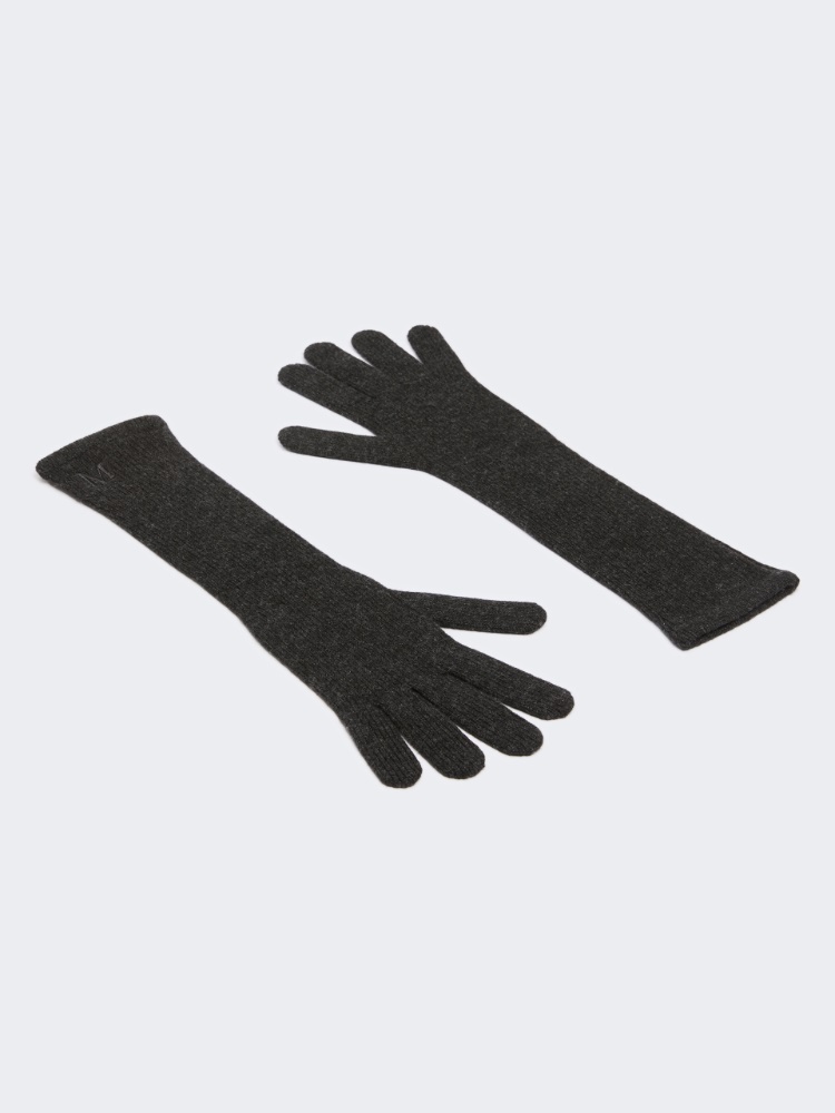 Long cashmere gloves - MEDIUM GREY - Max Mara - 2