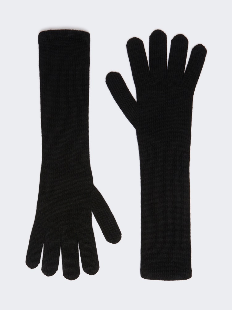 Cashmere gloves - BLACK - 1