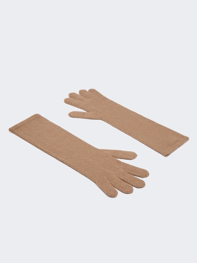 Cashmere gloves - HAZELNUT BROWN - 2