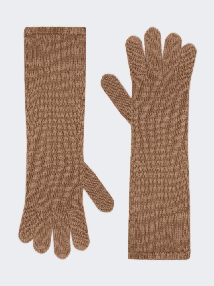 Cashmere gloves - HAZELNUT BROWN - 1