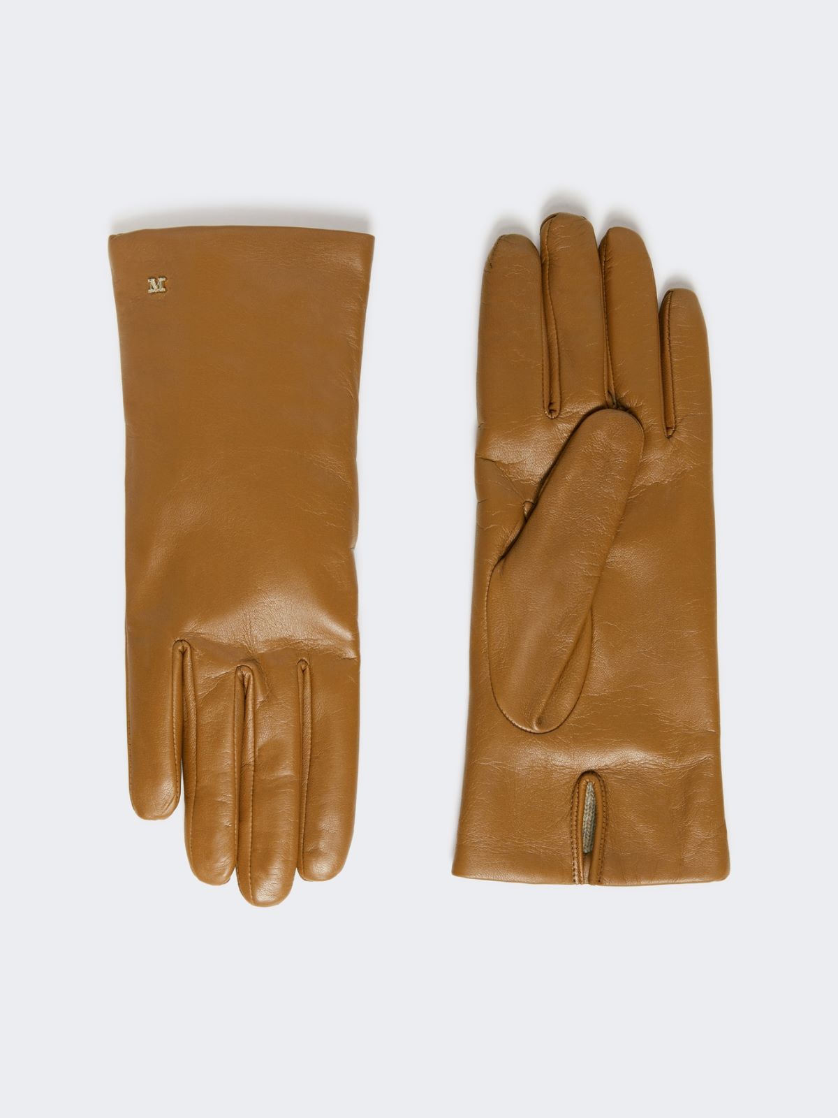 Nappa leather gloves - TOBACCO