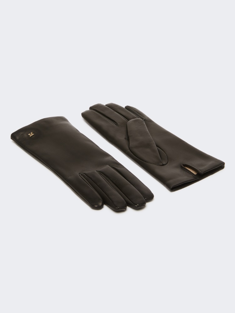 Nappa leather gloves - BLACK - 2