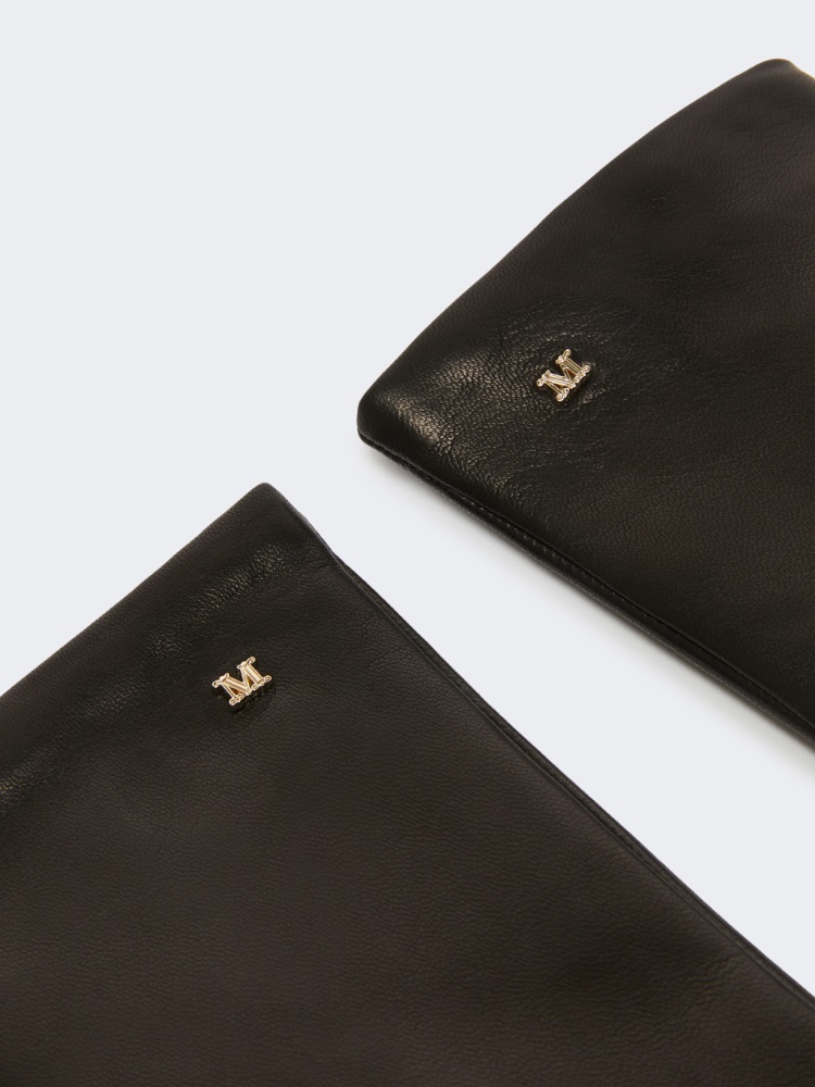 Nappa leather gloves - BLACK - 3
