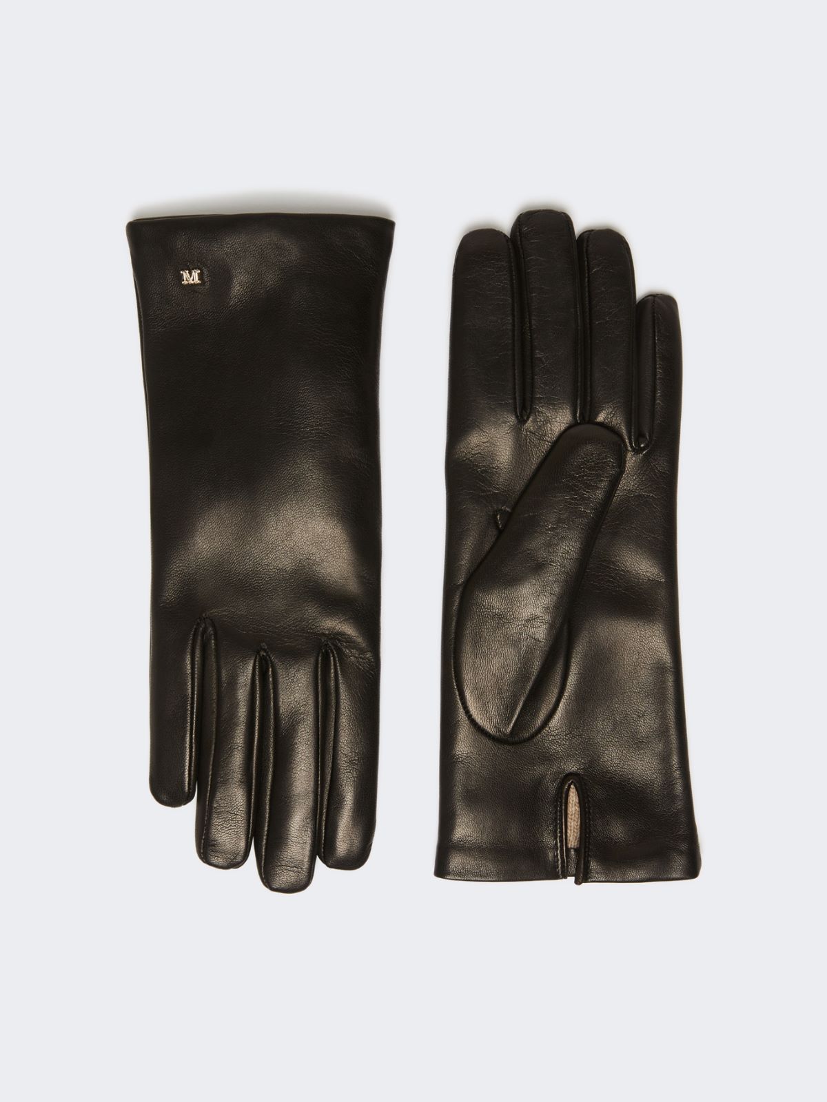 Nappa leather gloves - BLACK
