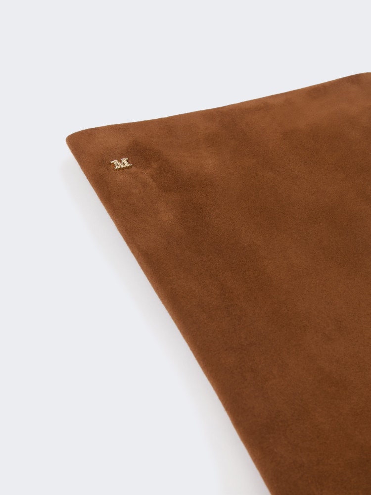 Extra-long suede gloves - ORANGE - Max Mara - 3