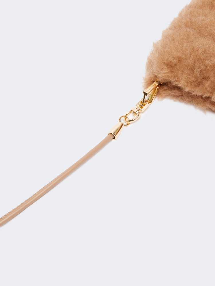 Teddy fabric mittens - CAMEL - 3