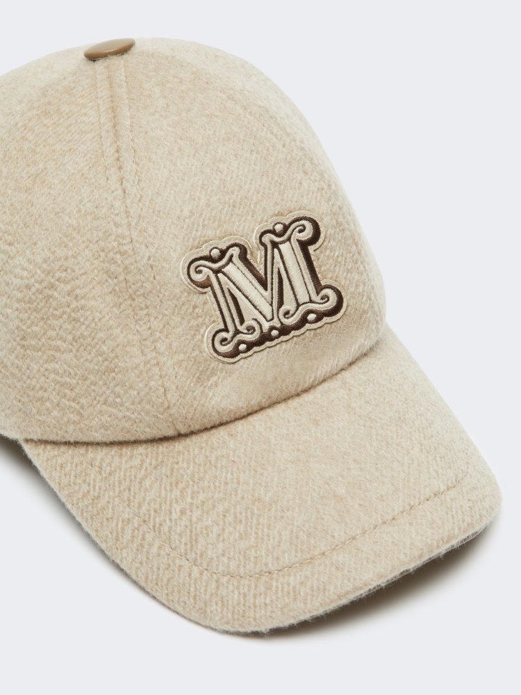 Cashmere drap baseball cap - SAND - 2