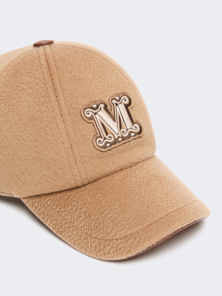 Cashmere double drap baseball cap - CAMEL - Max Mara - 2