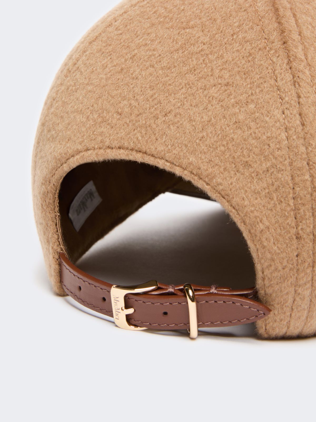 Cashmere double drap baseball cap - CAMEL - Max Mara - 3