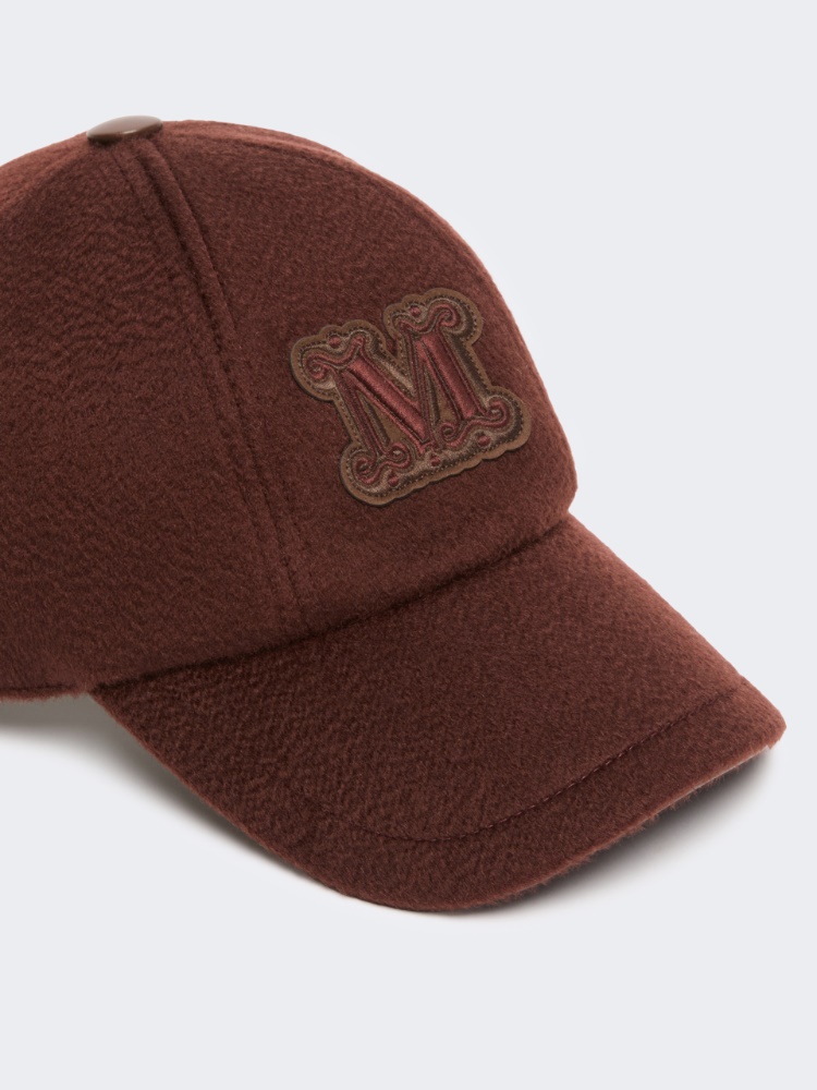 Cashmere double drap baseball cap - RUST - Max Mara - 2
