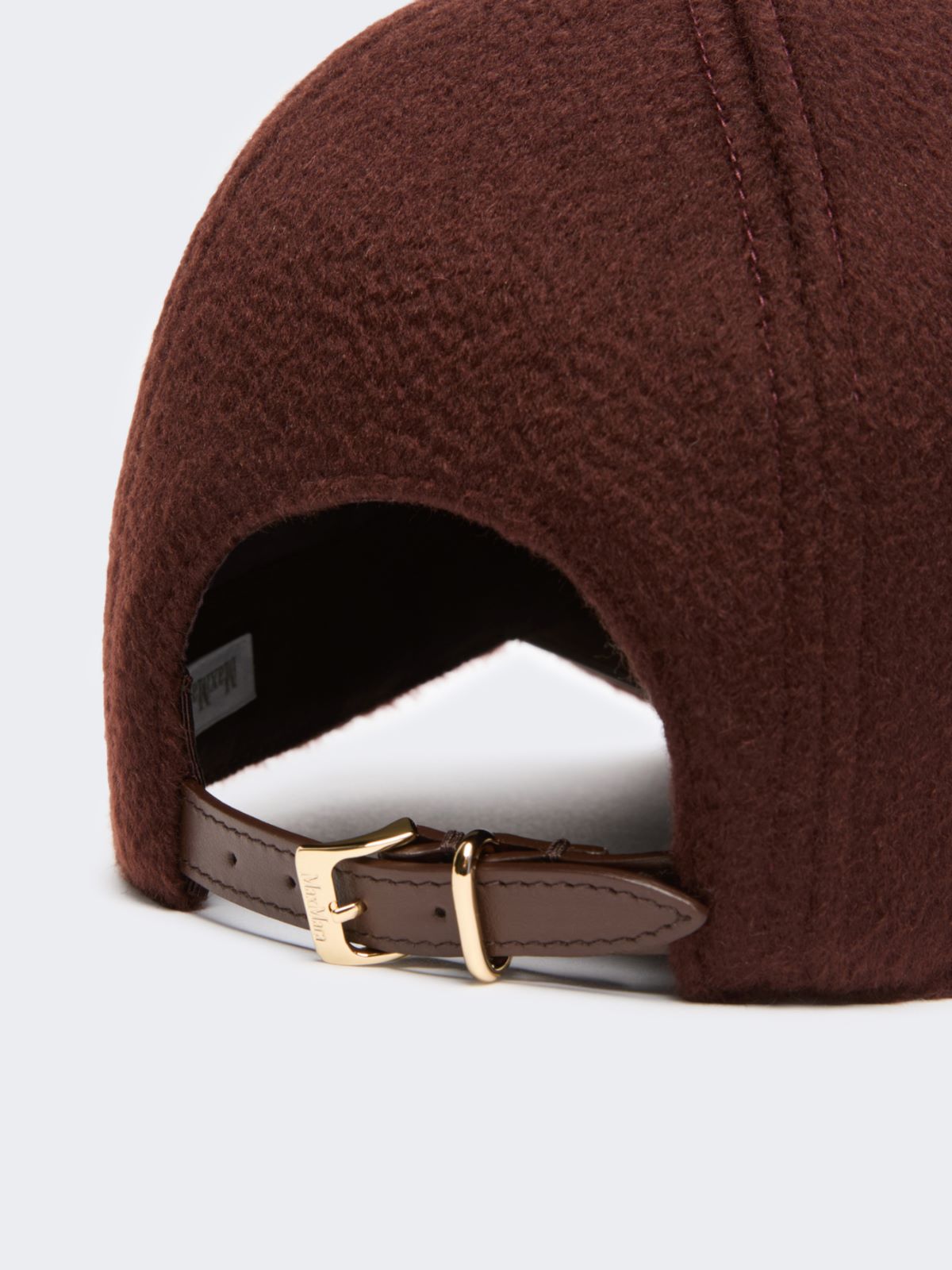 Cashmere double drap baseball cap - RUST - Max Mara - 3