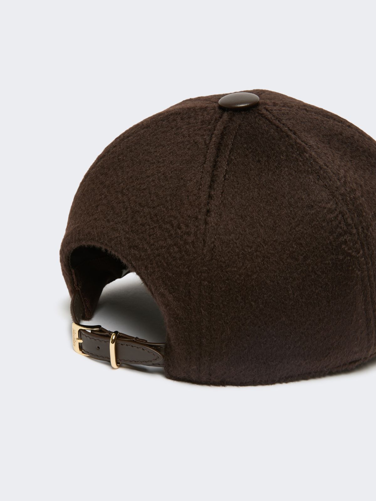 Cashmere double drap baseball cap - DARK BOWN - Max Mara - 3