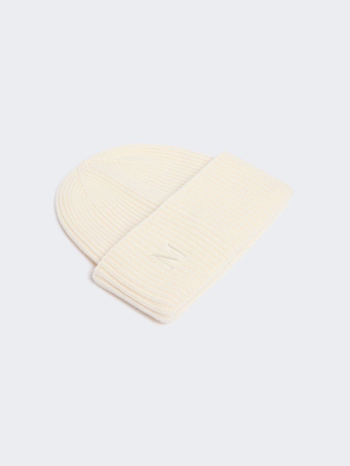 Ribbed cashmere beanie - IVORY - Max Mara - 2