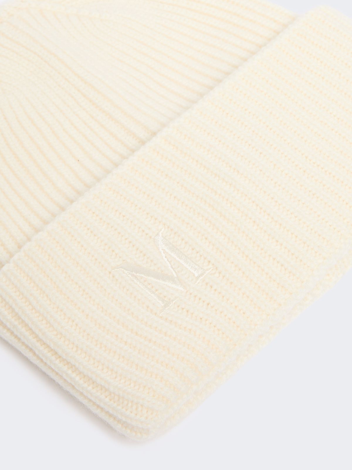 Ribbed cashmere beanie - IVORY - Max Mara - 3