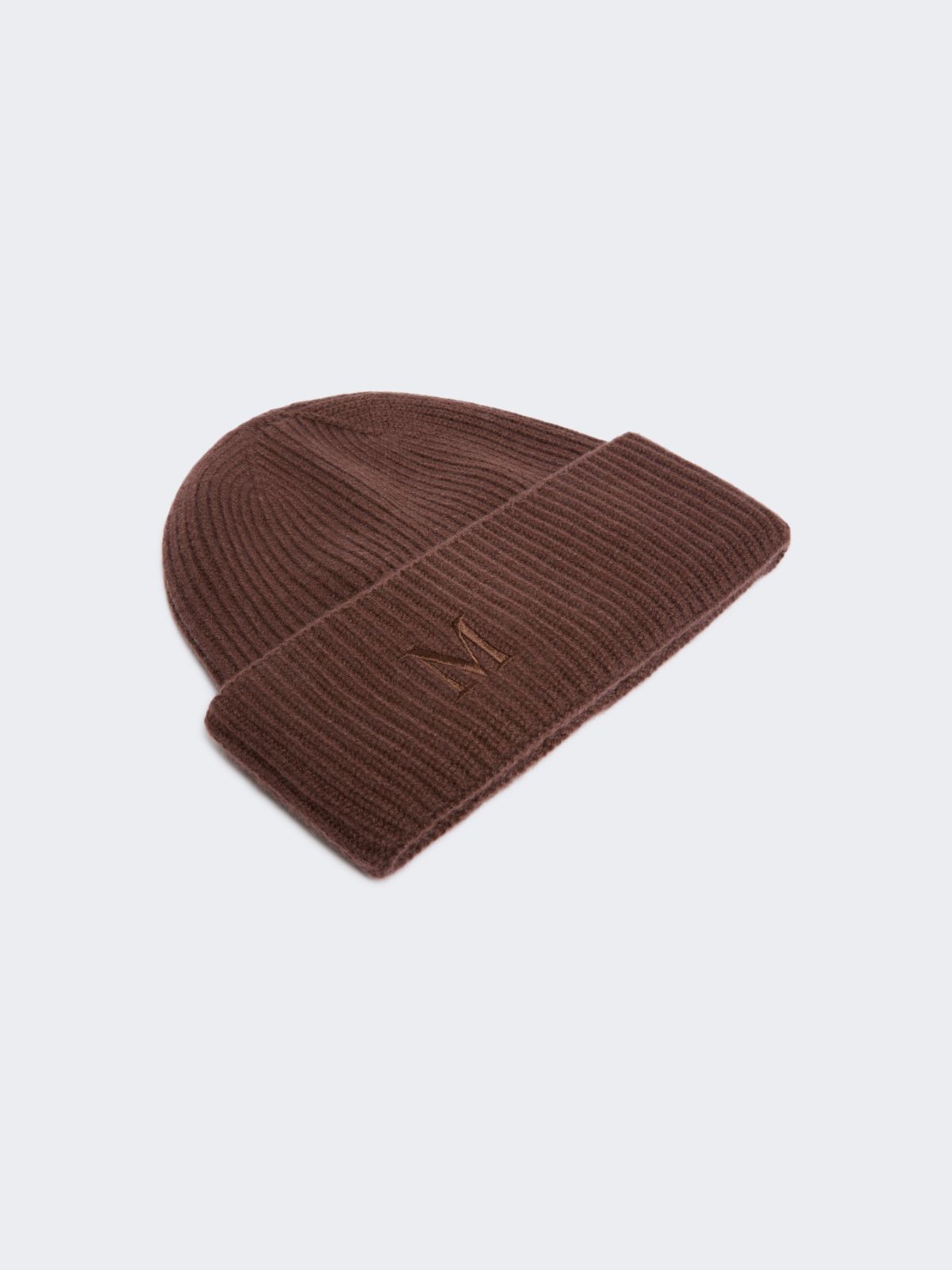 Ribbed cashmere beanie - RUST - Max Mara - 2