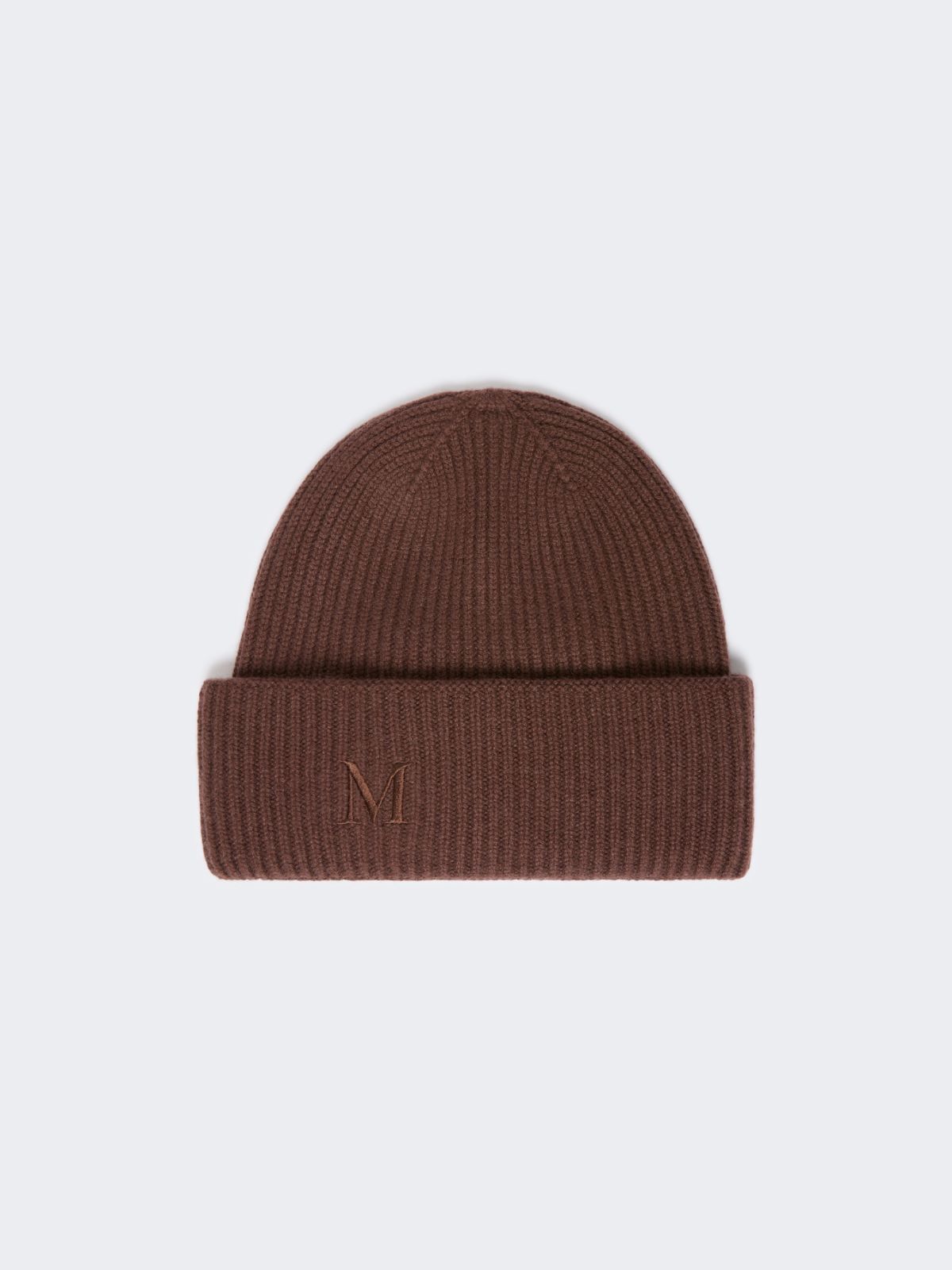 Ribbed cashmere beanie - RUST - Max Mara