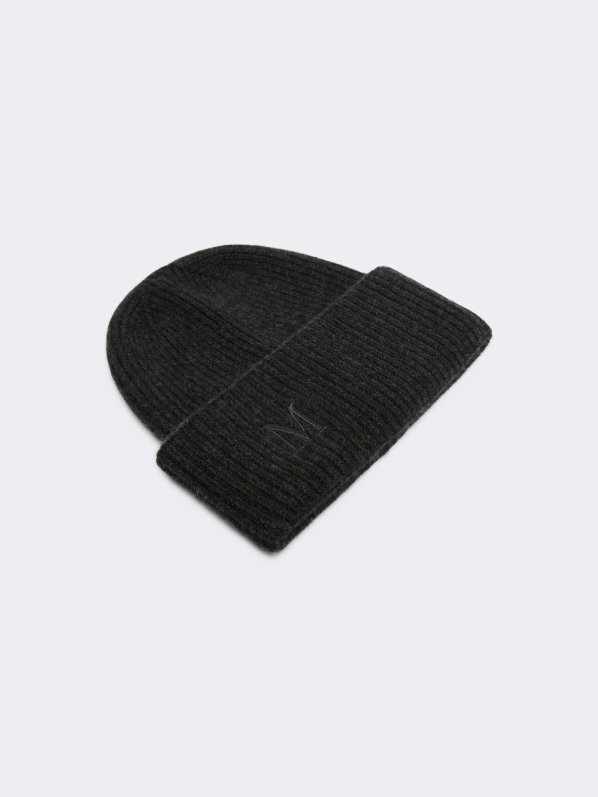 Rippstrickmütze aus Kaschmir - ANTHRAZIT - Max Mara - 2