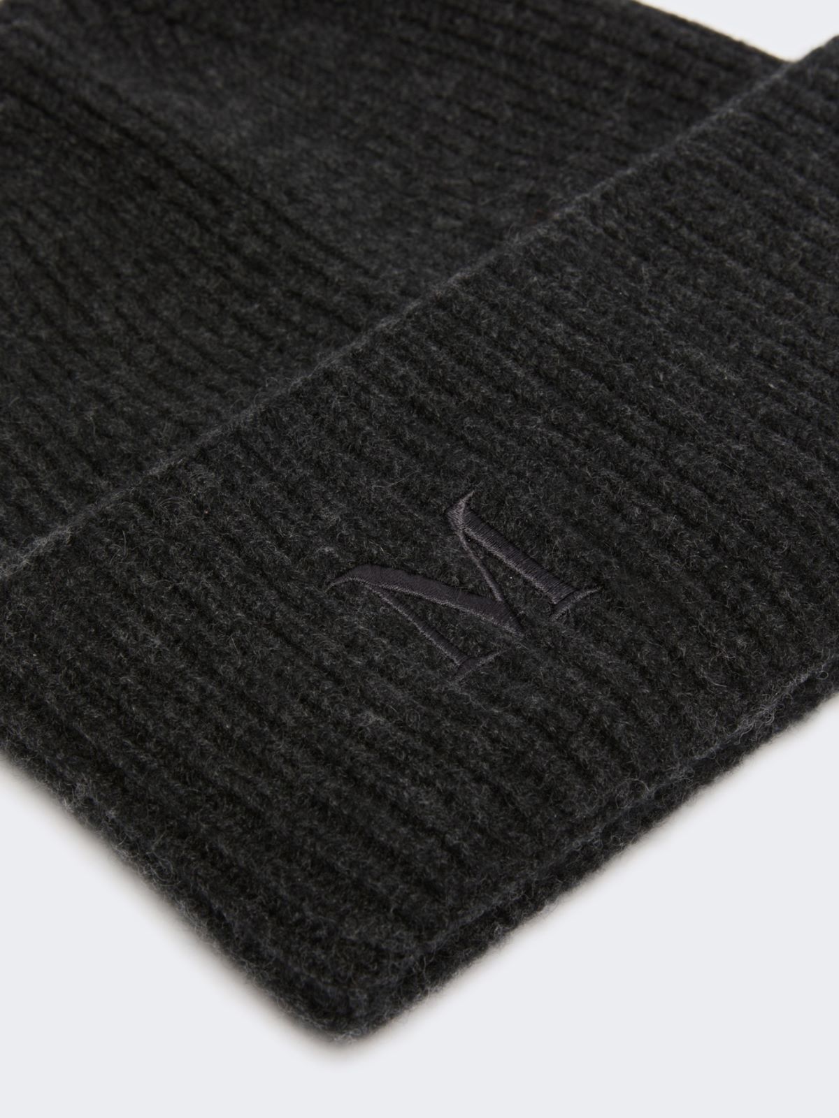 Rippstrickmütze aus Kaschmir - ANTHRAZIT - Max Mara - 3