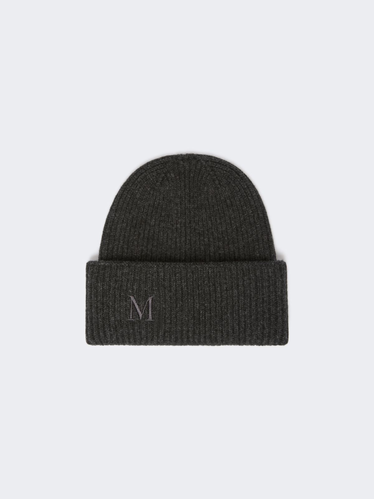 Rippstrickmütze aus Kaschmir - ANTHRAZIT - Max Mara