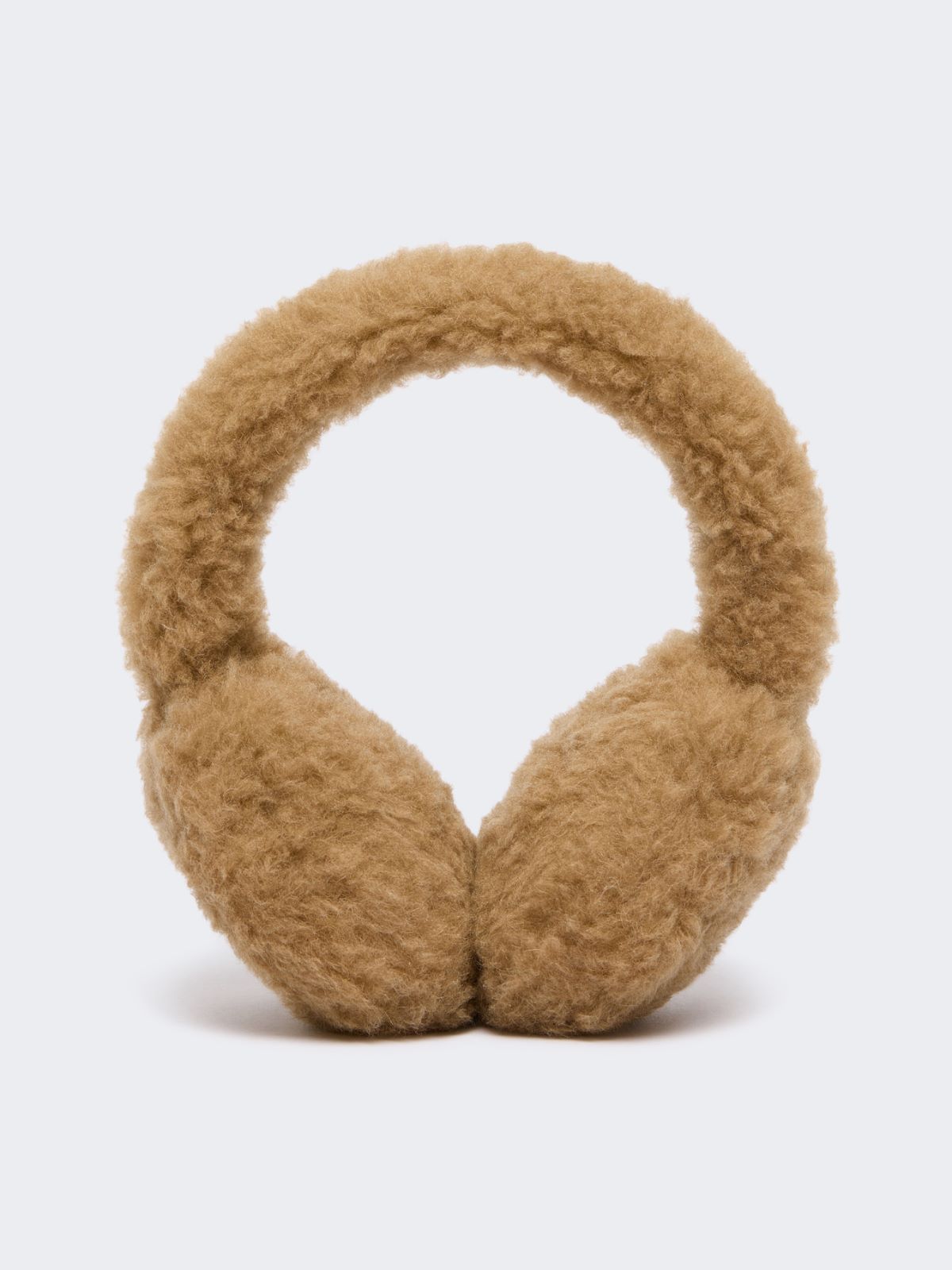 Teddy fabric earmuffs - CAMEL - Max Mara - 2