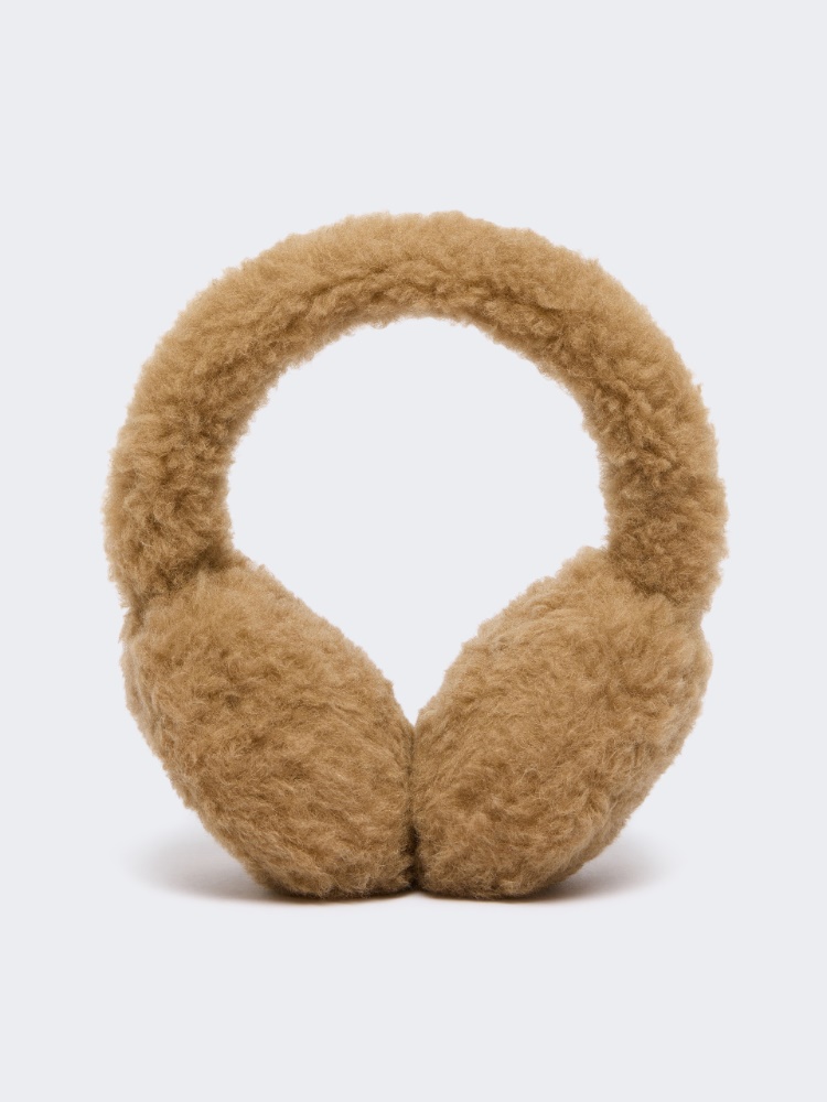 Teddy fabric earmuffs - CAMEL - Max Mara - 2