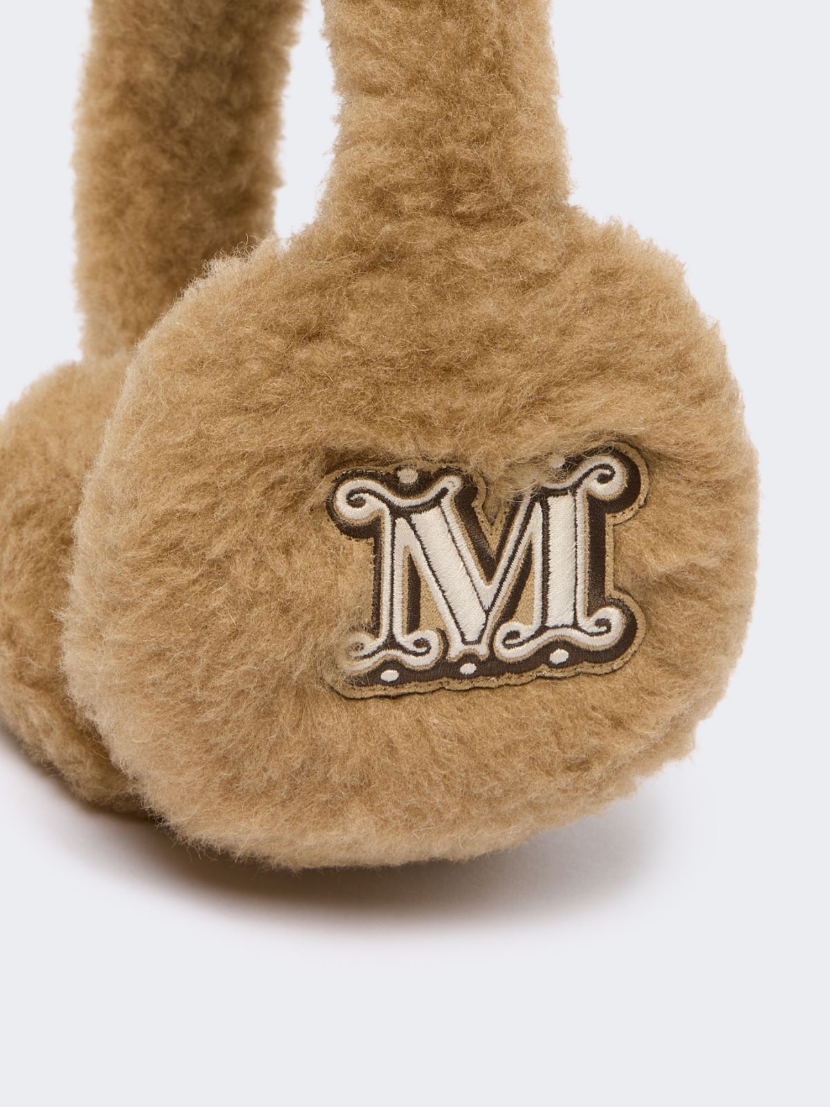 Teddy fabric earmuffs - CAMEL - Max Mara - 3