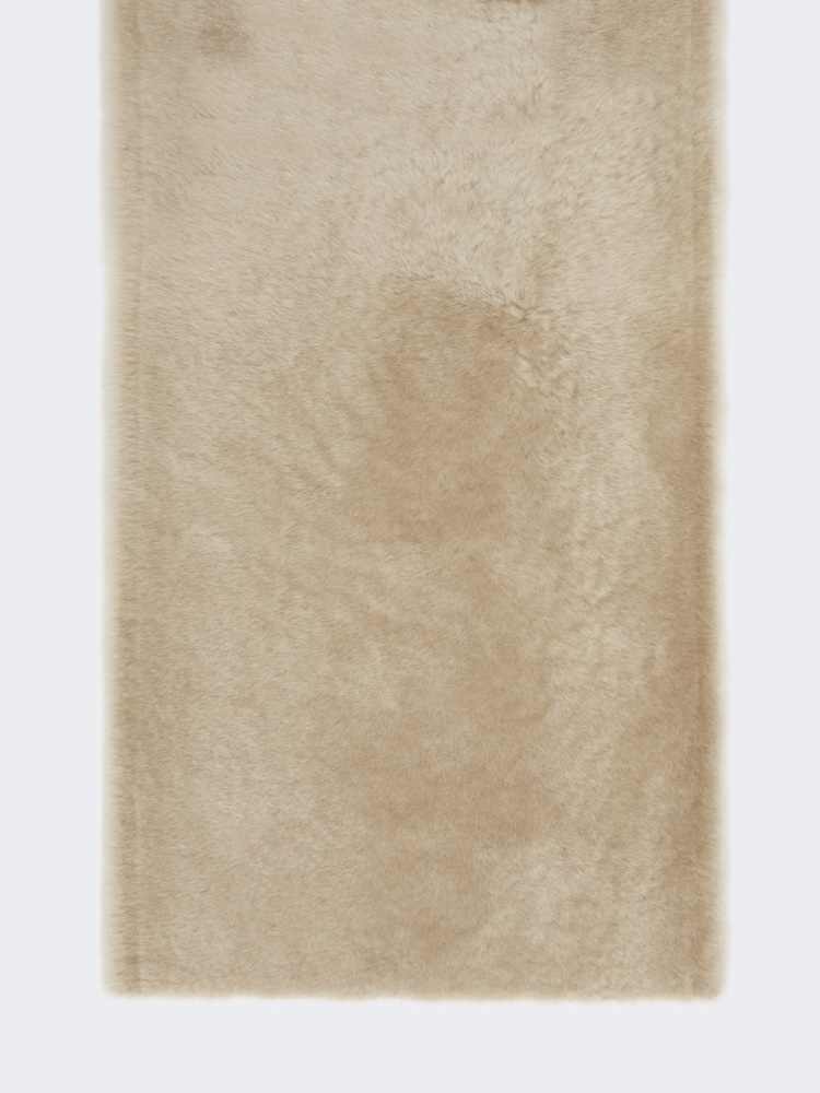 Étole en peau de mouton - BEIGE