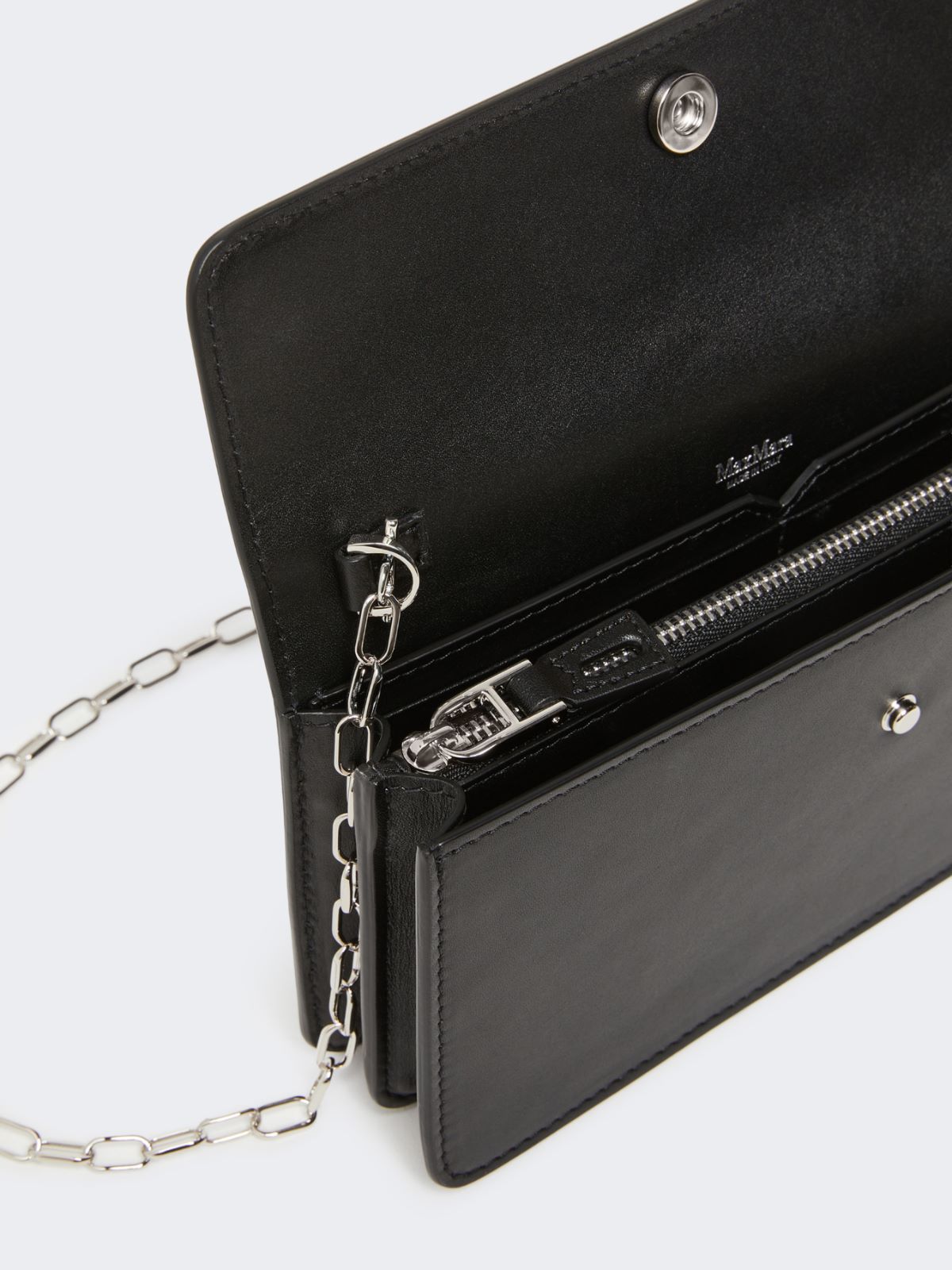 Leather phone pouch - BLACK - 2
