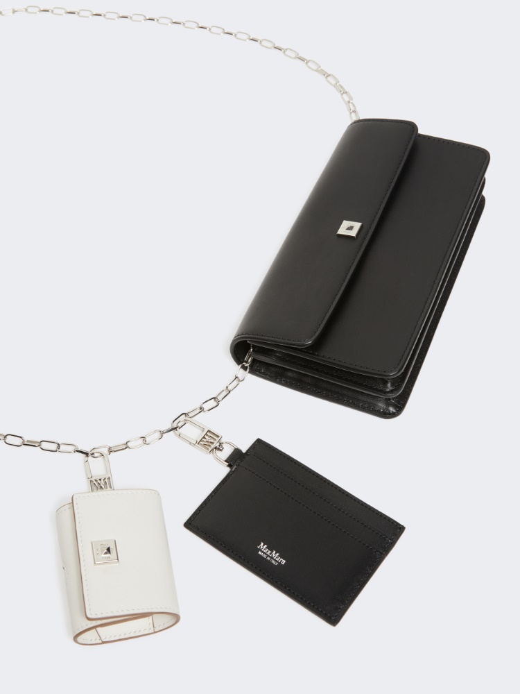 Leather phone pouch - BLACK - 3