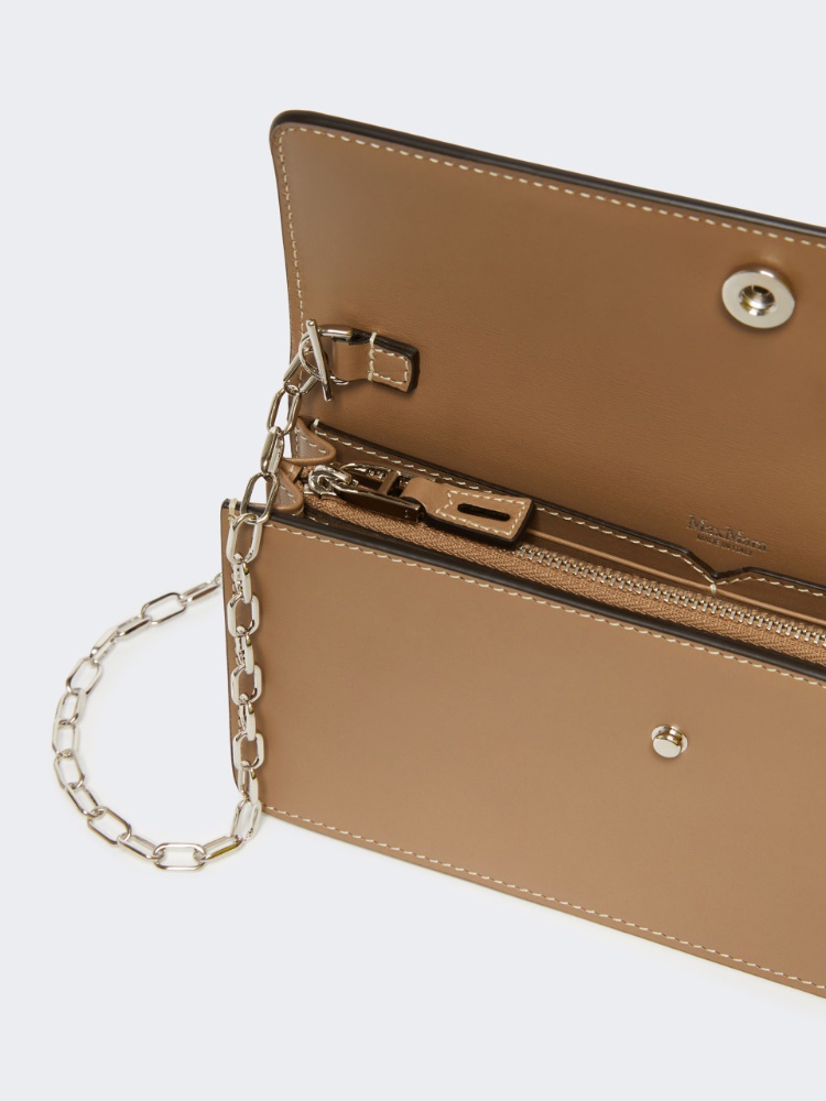Leather phone pouch - MUD - 2