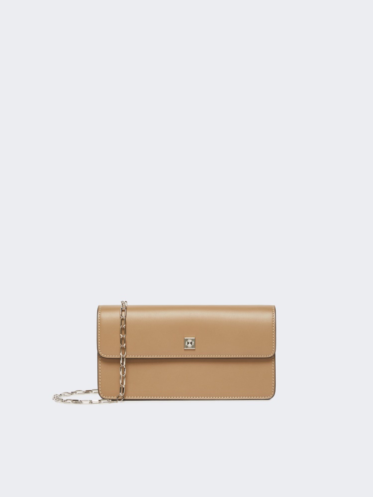 Leather phone pouch - MUD - 1