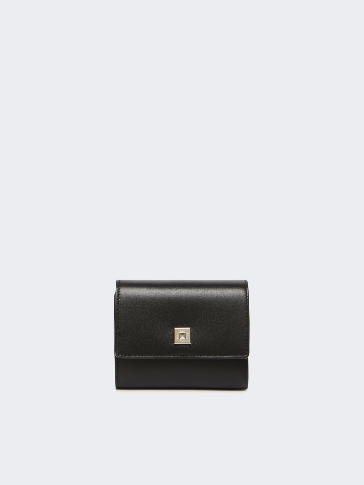 Leather purse - BLACK