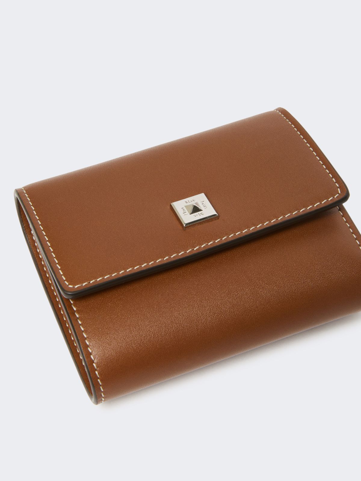 Leather purse - AMBER BROWN - 2
