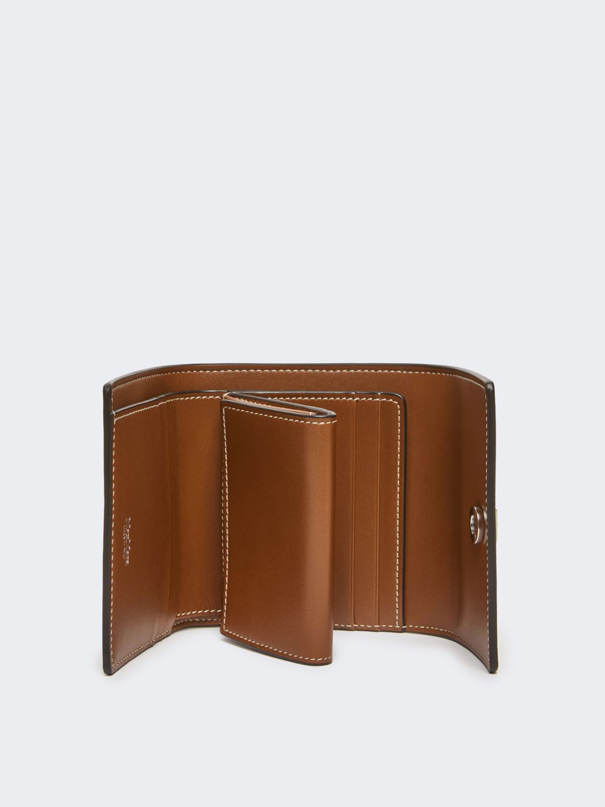 Leather purse - AMBER BROWN - 3