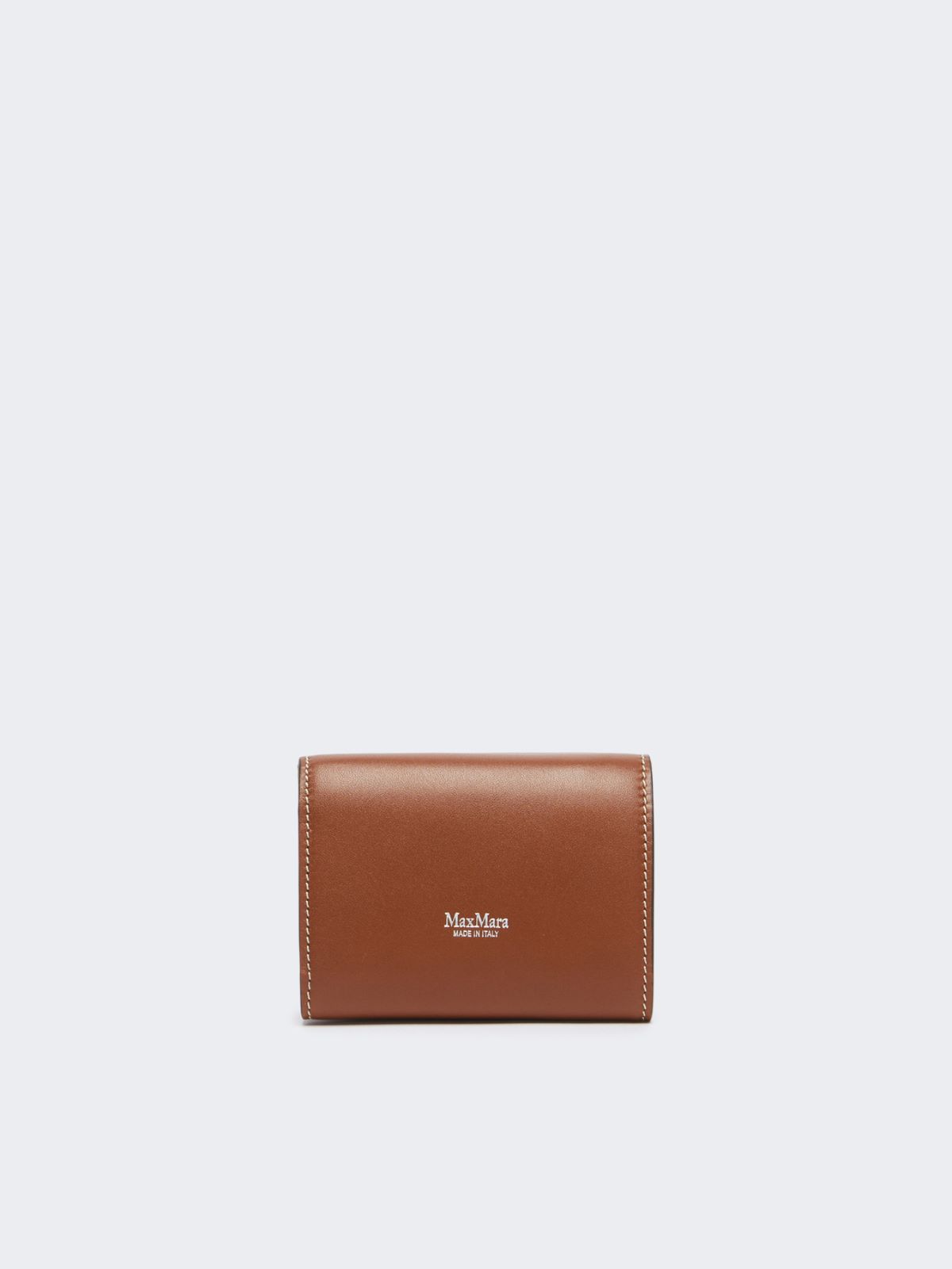 Leather tri-fold purse - AMBER BROWN - Max Mara - 2