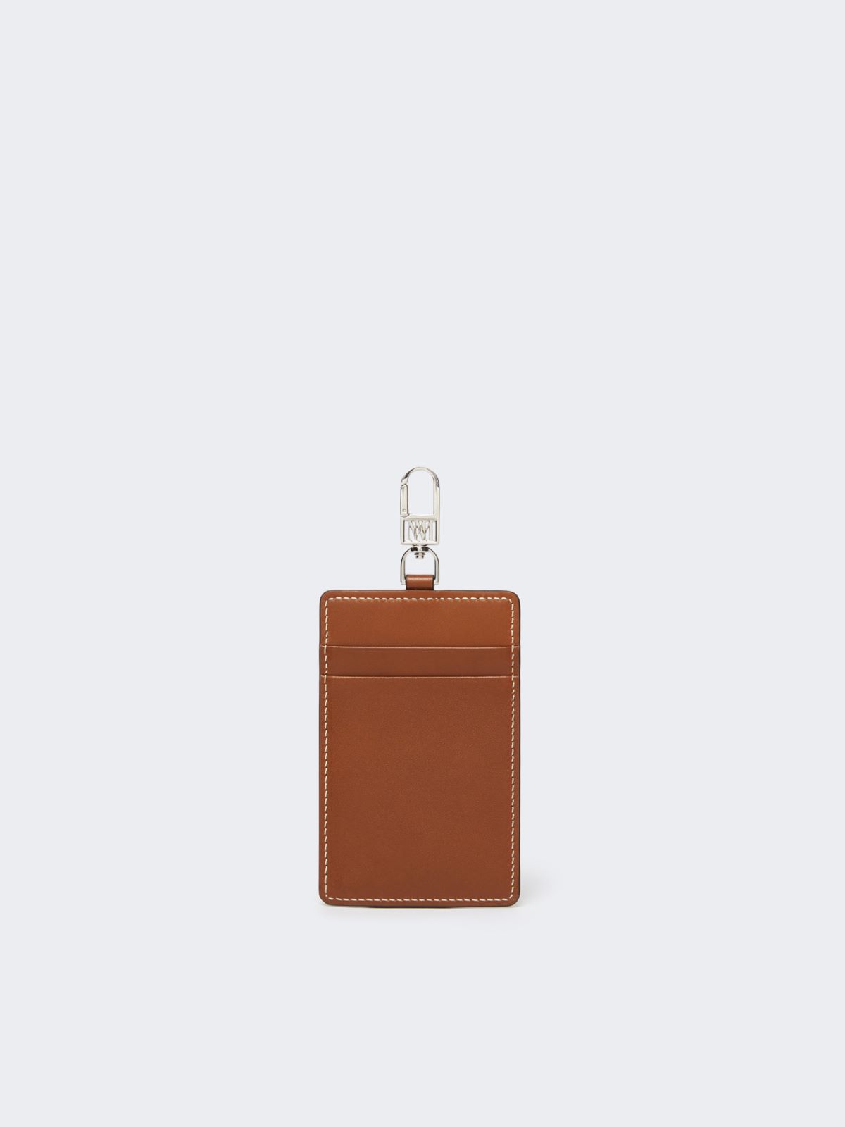 Leather badge holder - AMBER BROWN - Max Mara - 2