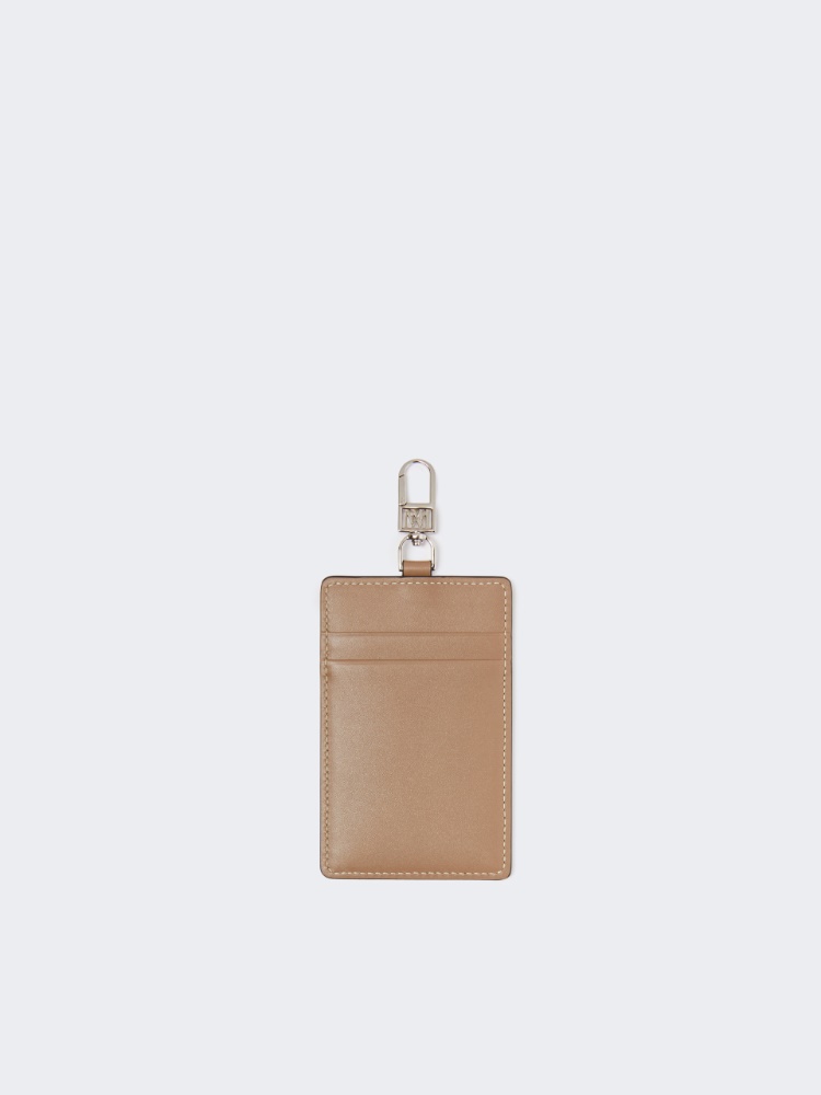 Leather badge holder - MUD - 2